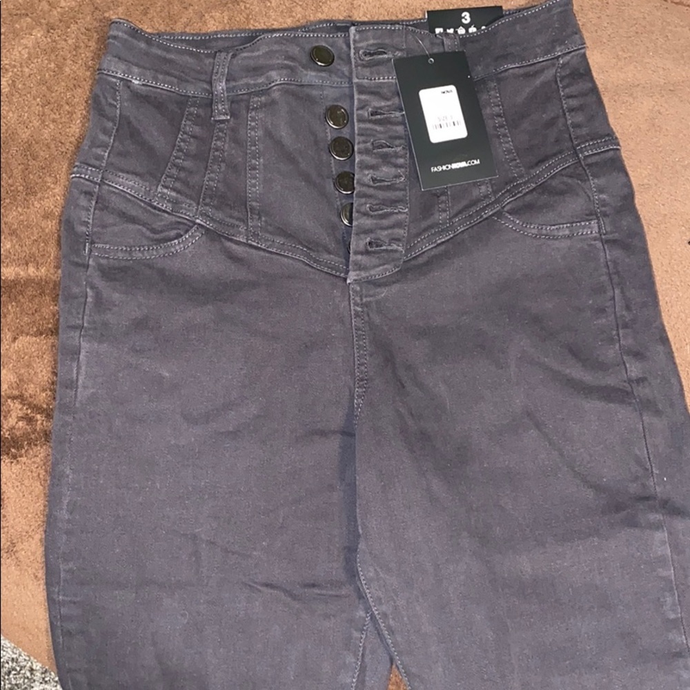 High Rise Black Jeans